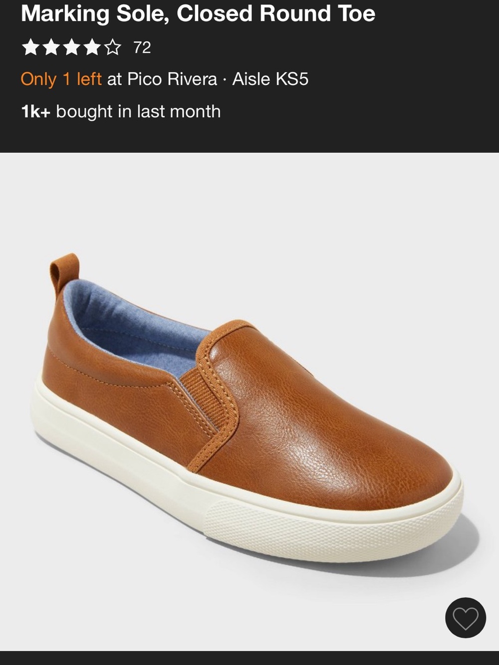 Cat & Jack Boys' Slip-On Dress Shoe - Brown